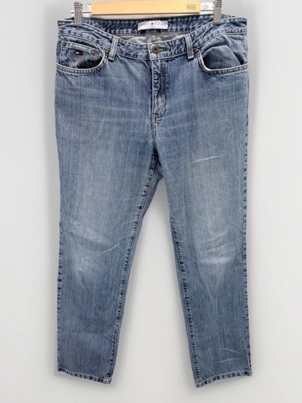 Y2K Tommy Jeans Tommy Hilfiger Superlo Skinny Women’s 12 Light Wash Low Rise ‘02